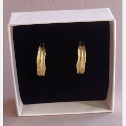 Magga hoops (Forgyldte) UDEN smykkeske