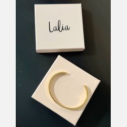 Armbnd "Du er elsket" (18K forgyldt stl)