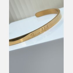Armbnd "Du er elsket" (18K forgyldt stl)
