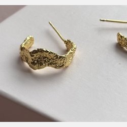 Raw hoops (Forgyldte) UDEN SMYKKESKE