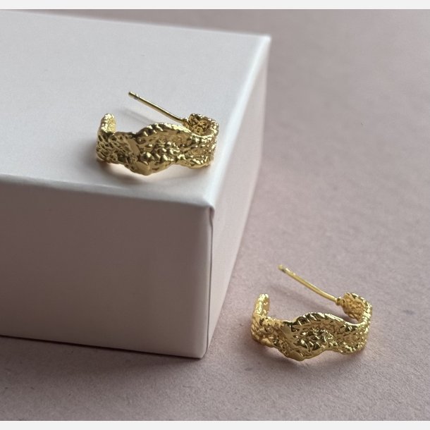 Raw hoops (Forgyldte) UDEN SMYKKESKE