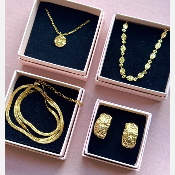 Alba halskde (Forgyldt 40+5cm) UDEN smykkeske