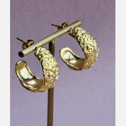 Lava hoops (Forgyldte) UDEN smykkeske