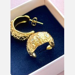 Lava hoops (Forgyldte) UDEN smykkeske