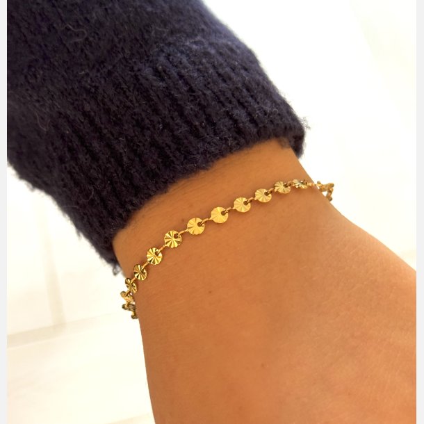 Solea armbnd (Forgyldt 15+5cm) UDEN SMYKKESKE
