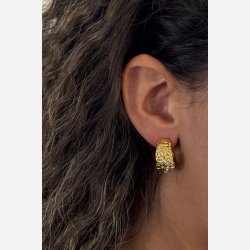 Lava hoops (Forgyldte) UDEN smykkeske