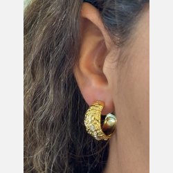 Lava hoops (Forgyldte) UDEN smykkeske