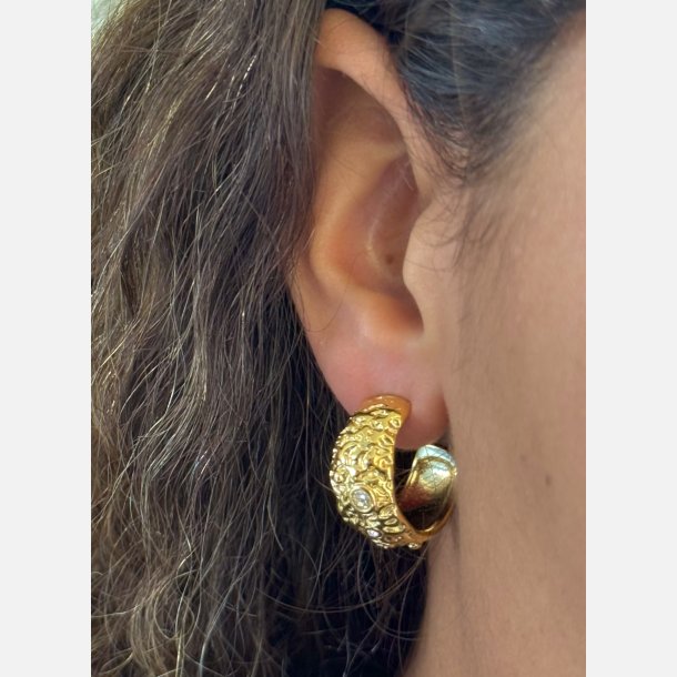 Lava hoops (Forgyldte) UDEN smykkeske