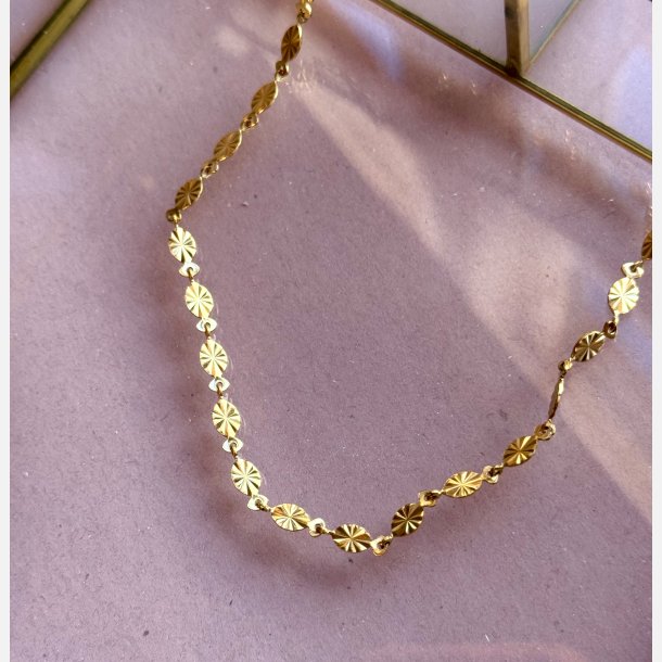 Solea halskde (Forgyldt 40+5cm) UDEN SMYKKESKE