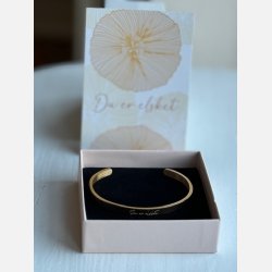 Armbnd "Du er elsket" (18K forgyldt stl)