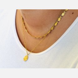 Alba halskde (Forgyldt 40+5cm) UDEN smykkeske