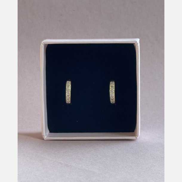 Zida creoler (Forgyldte med klare zirkonia) UDEN Smykkeske