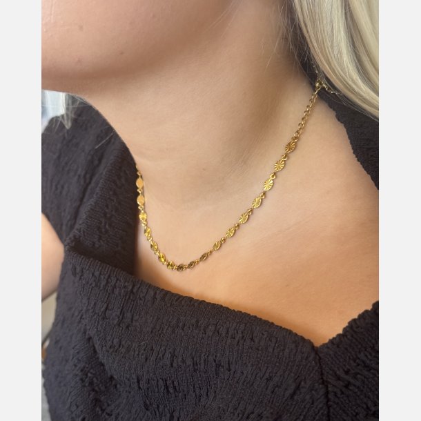 Solea halskde (Forgyldt 40+5cm) UDEN SMYKKESKE