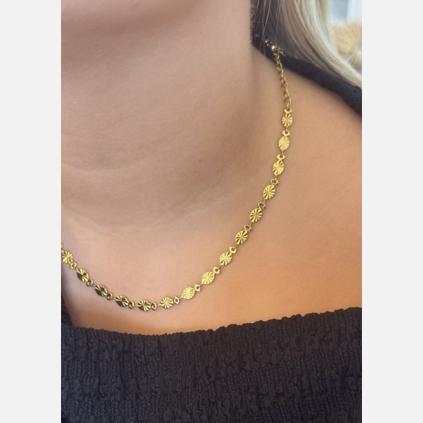 Solea halskde (Forgyldt 40+5cm) UDEN SMYKKESKE