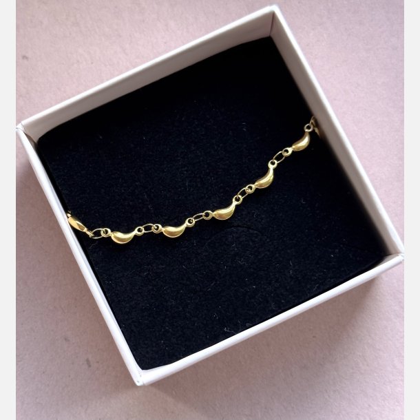 Forgyldt blgearmbnd (Uden smykkeske)