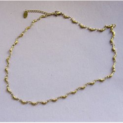 Forgyldt blgearmbnd (Uden smykkeske)