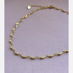 Forgyldt blgearmbnd (Uden smykkeske)