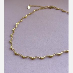 Forgyldt blgearmbnd (Uden smykkeske)