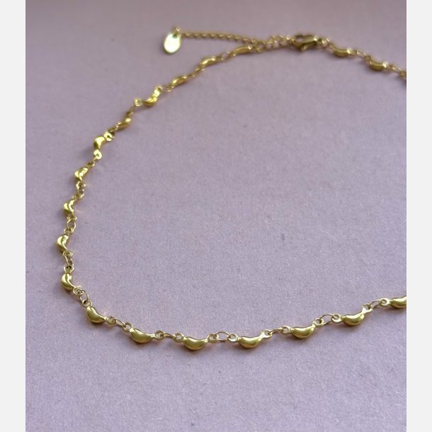 Forgyldt blgearmbnd (Uden smykkeske)