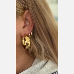 Aveli hoops (Forgyldte) UDEN smykkeske