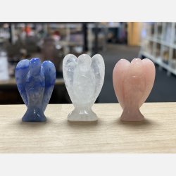 Englekram (A7 kort og lille engel i klar kvarts)