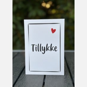 Tillykke (A6 kort)