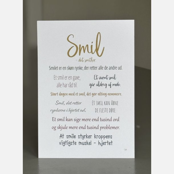 Smil citatkort A5