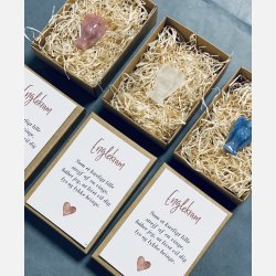 Englekram (A7 kort og lille engel i klar kvarts)