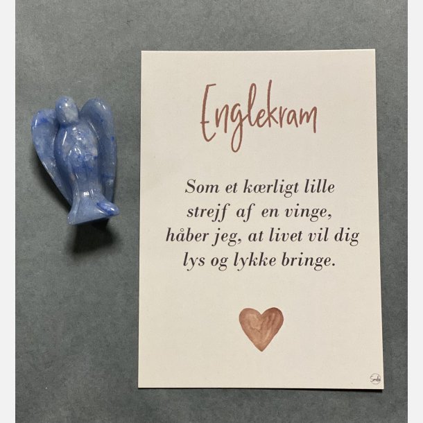 Englekram (A7 kort og lille engel i bl Aventurin)