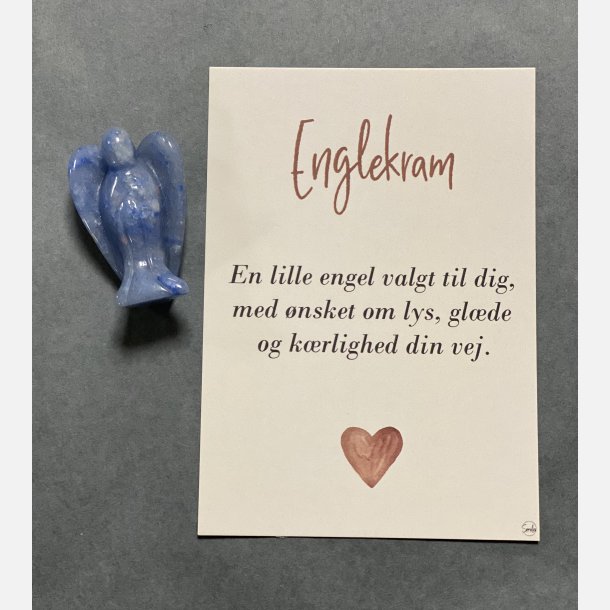 Englekram (A7 kort og lille engel i bl Aventurin)