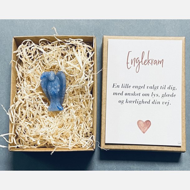 Englekram (A7 kort og lille engel i bl Aventurin)