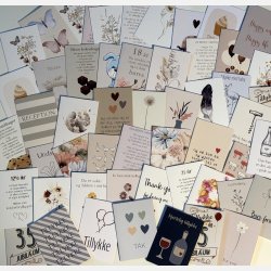 Lykkepakke med 50 stk A7 foldekort - Spar 650 kr