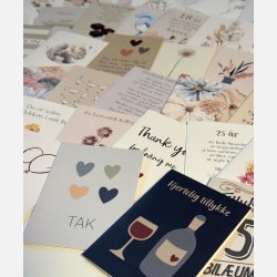 Lykkepakke med 50 stk A7 foldekort - Spar 650 kr