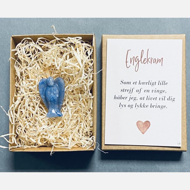 Englekram (A7 kort og lille engel i bl Aventurin)