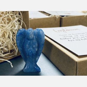 Englekram (A7 kort og lille engel i bl Aventurin)