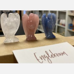 Englekram (A7 kort og lille engel i klar kvarts)
