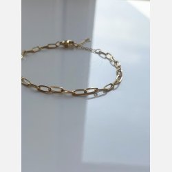 Armbnd med sm led  (Forgyldt stl) UDEN SMYKKESKER