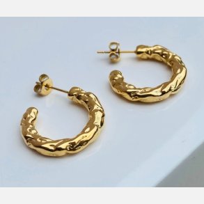 Creoler med struktur (Forgyldte) UDEN SMYKKESKE