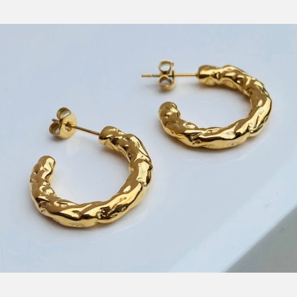 Creoler med struktur (Forgyldte) UDEN SMYKKESKE