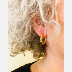 Creoler med struktur (Forgyldte) UDEN SMYKKESKE