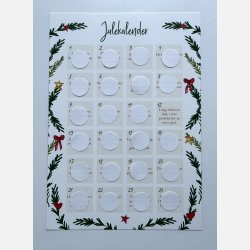 Decemberhjerte &#10084;&#65039;A4 julekalender plakat