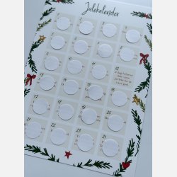 Decemberhjerte &#10084;&#65039;A4 julekalender plakat