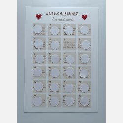 Til en fantastisk veninde &#10084;&#65039; A4 julekalender plakat