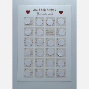 Til en fantastisk veninde ❤️ A4 julekalender plakat