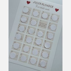 Til en fantastisk veninde &#10084;&#65039; A4 julekalender plakat