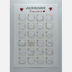 Til verdens bedste mor ❤️ A4 julekalender plakat