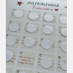 Til verdens bedste mor &#10084;&#65039; A4 julekalender plakat