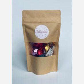 Chokohilsen - Tillykke (rosa prikker)