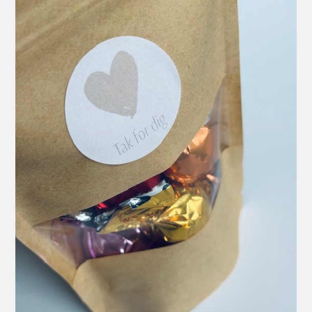 Chokohilsen - Tak for dig (rosa hjerte)