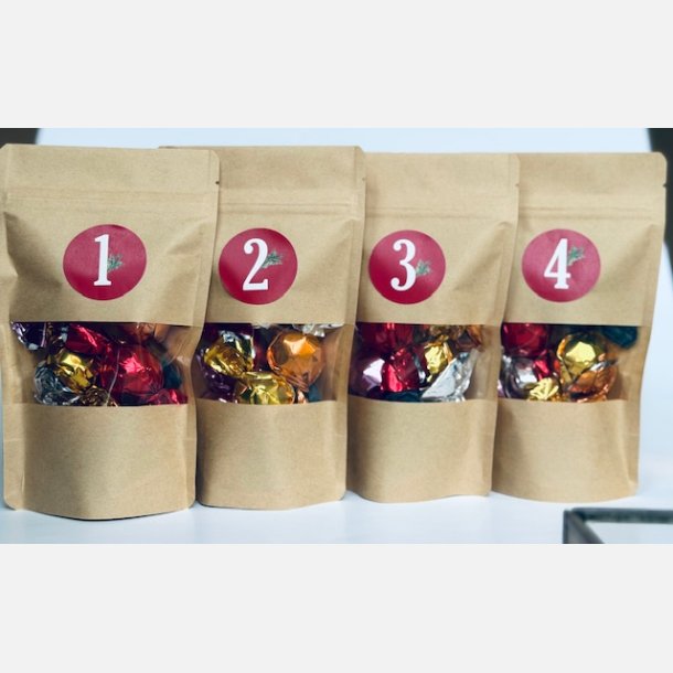 Chokohilsen - Advent tallene 1-4